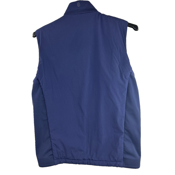 Holderness & Bourne The King Vest Men's Medium Navy Tailored Fit Full Zip *Logo - Picture 8 of 10